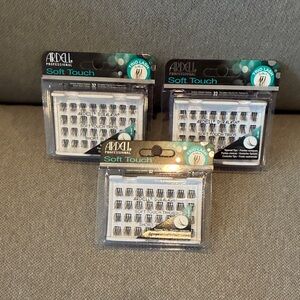 Ardell Soft Touch Short Individual False Lashes - Black Trio Packs